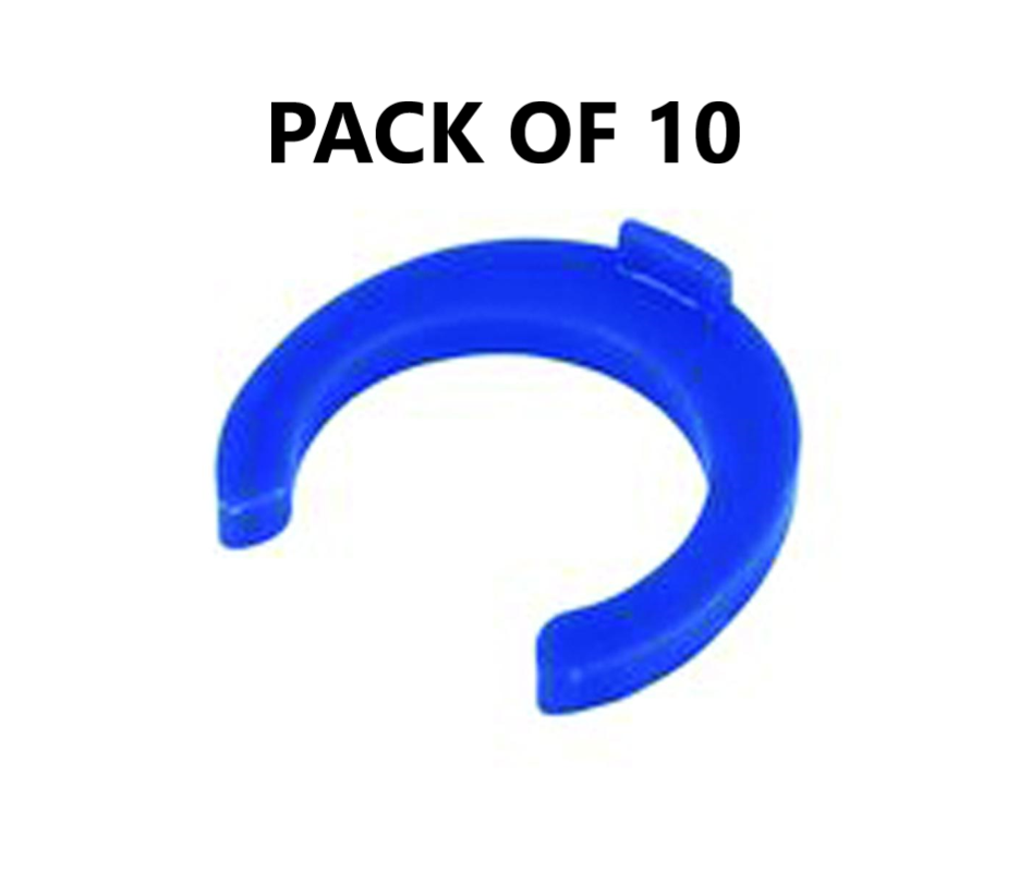W4 12MM LOCKING CLIP BLUE PACK OF 10