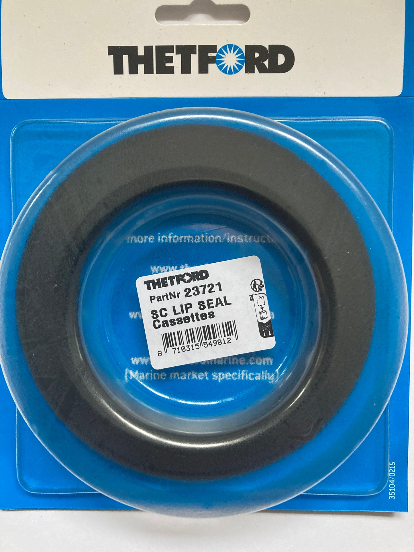 Thetford Cassette Toilet C200 C2 C3 C4 Lip Seal 23721 POST JUNE 2000