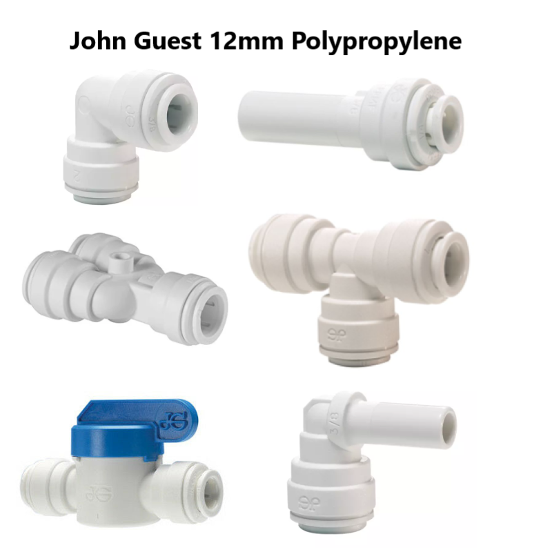 JOHN GUEST 12MM WHITE POLYPROPYLENE SPEEDFIT