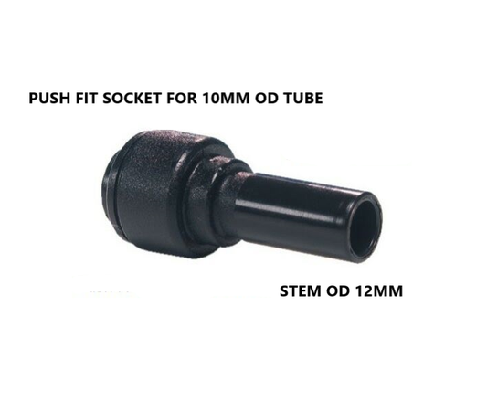 JOHN GUEST 12MM STEM X 10MM REDUCER PM061210E